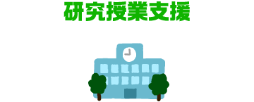 学校における研究授業支援制度を実施しています
